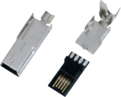 深圳MINI USB 5M B TYPE 超薄型 三件式