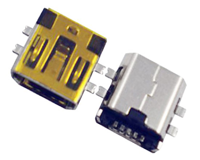 深圳MINI USB 5F AB TYPE SMT沉板式 短体 7.70