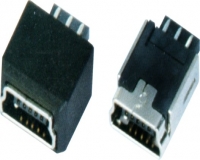 杭州MINI USB 5F B TYPE 180°焊线+护套